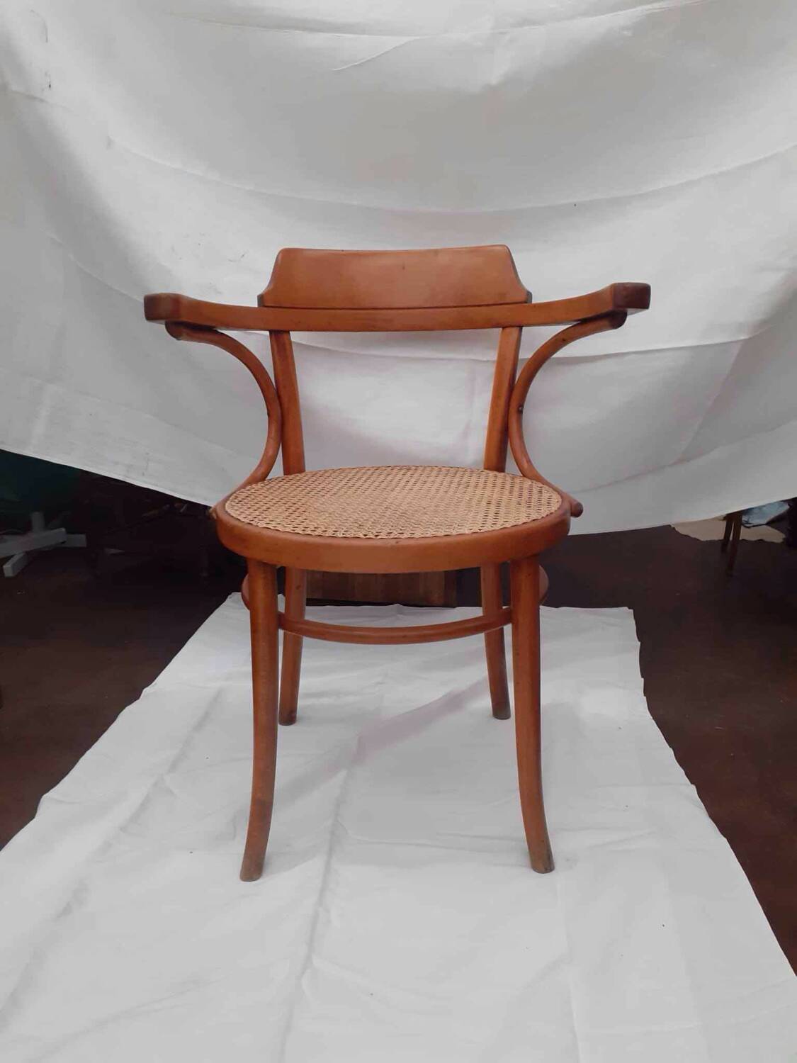 Cane armchair, Thonet brand