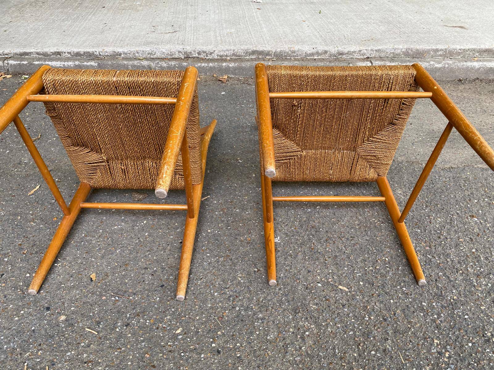 2 Gracell Scandinavian chairs by Yngve Ekstrom 1960