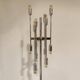 Vintage chrome 12 light floor lamp, 1970s