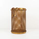 Umbrella stand in gilded metal by Li Puma Firenze
