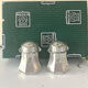 French pewter salt and pepper shakers set Etains du Manoir with origin