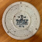 Bol / Plat Céramique d'art - Drejargruppen, Rörstrand, Suède, 1976