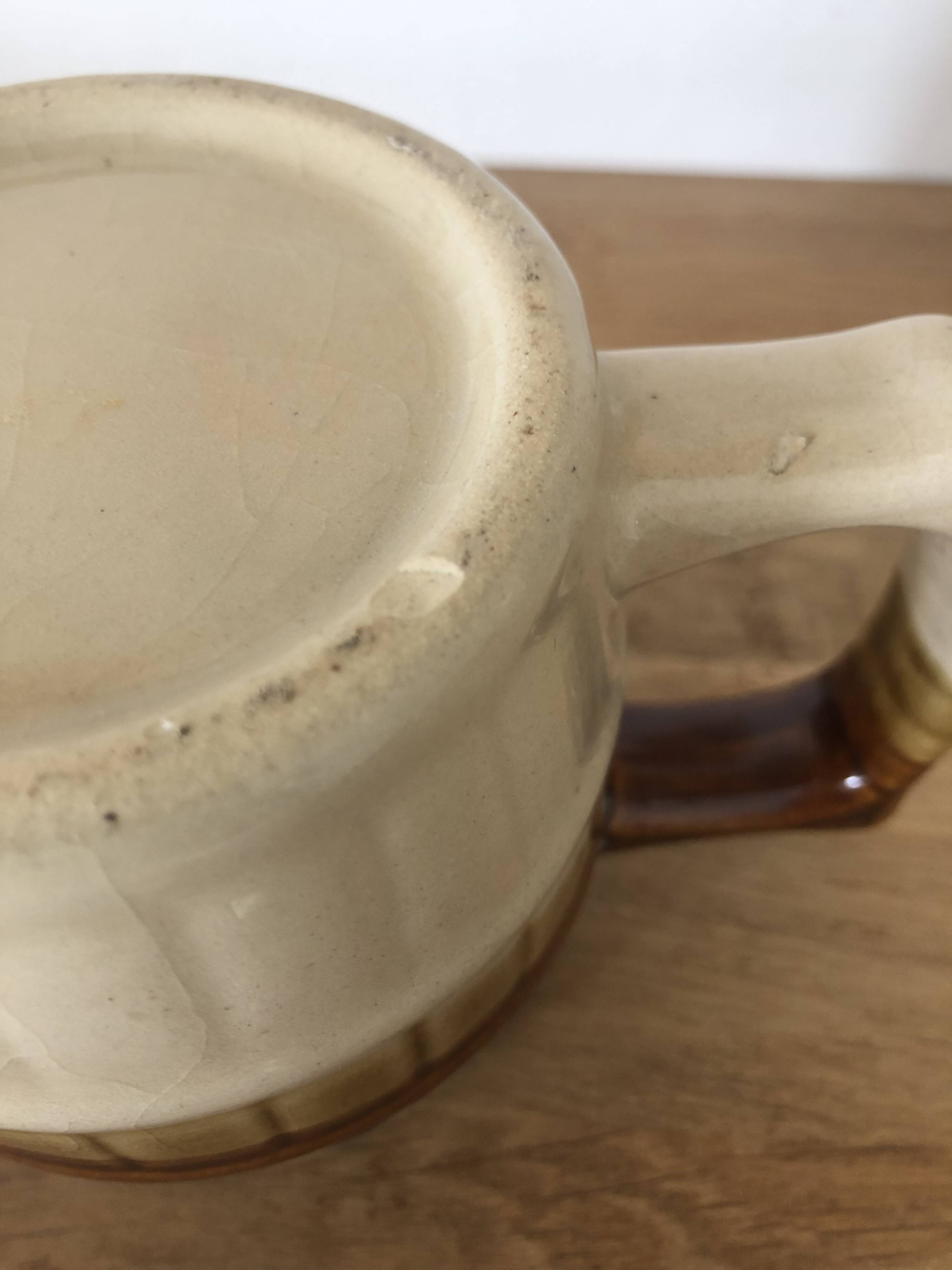 Vintage small brown mug