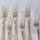 6 Christofle art deco style silver-plated forks