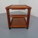 Large Rollable Teak Bar Cart, 1960s