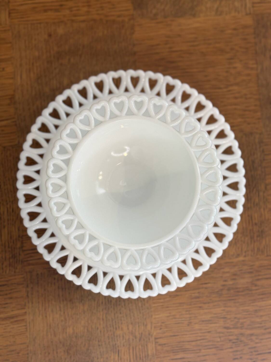 Opal heart bowl and dish
