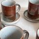 Vintage stoneware coffee mugs