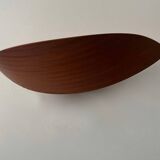 Pair of vintage wall lights, thermoformed wood, France 1970