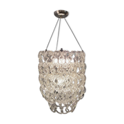 Murano glass chandelier by Angelo Mangiarotti Vistosi production
