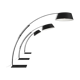 Lampadaire ouverture noir Cinna par Philippe Daney