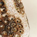 Danish ceramic table lamp, with perforated base and beautiful glaze.