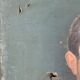 Huile sur toile par L Pacaud portrait homme a moustache 1900 XXeme
