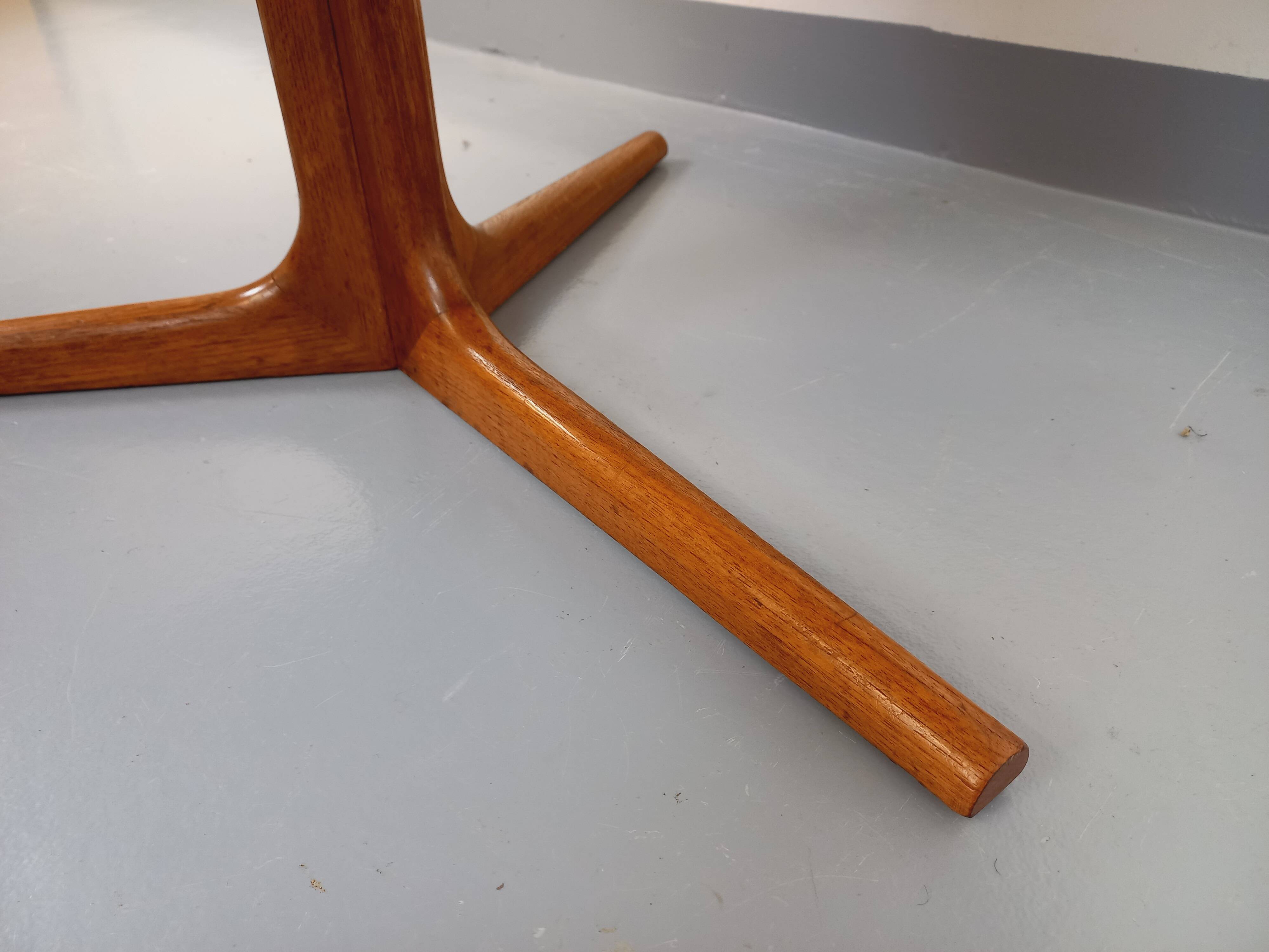 Bernhard Pedersen & Son Vintage Danish Scandinavian Round Coffee Table Teak