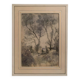 Jean Jacques GRUNENWALD (1911 - 1982) - Watercolor - Forest