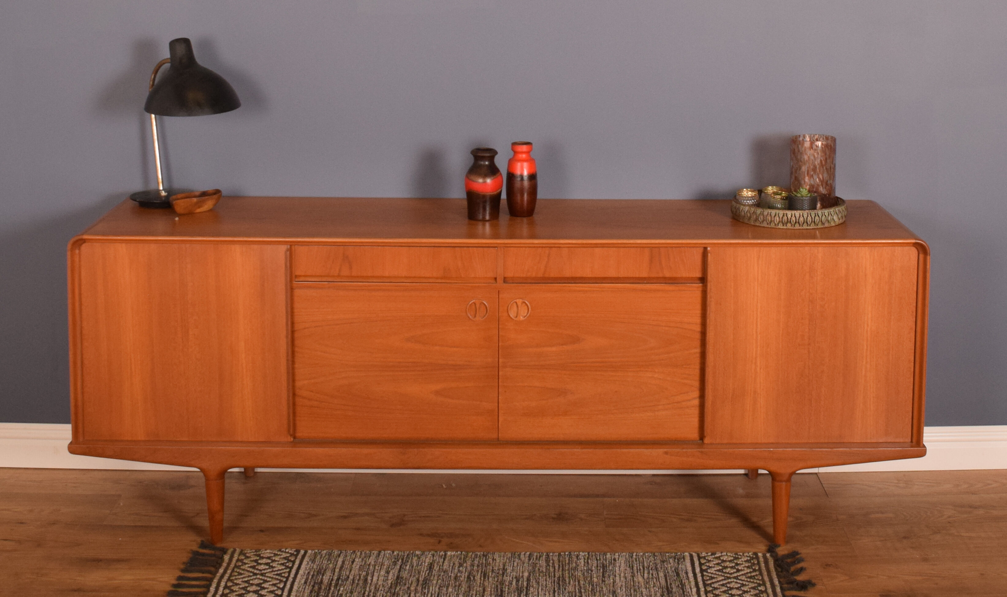 Restored Retro Teak Danish 1960s Clausen & Søn Sideboard
