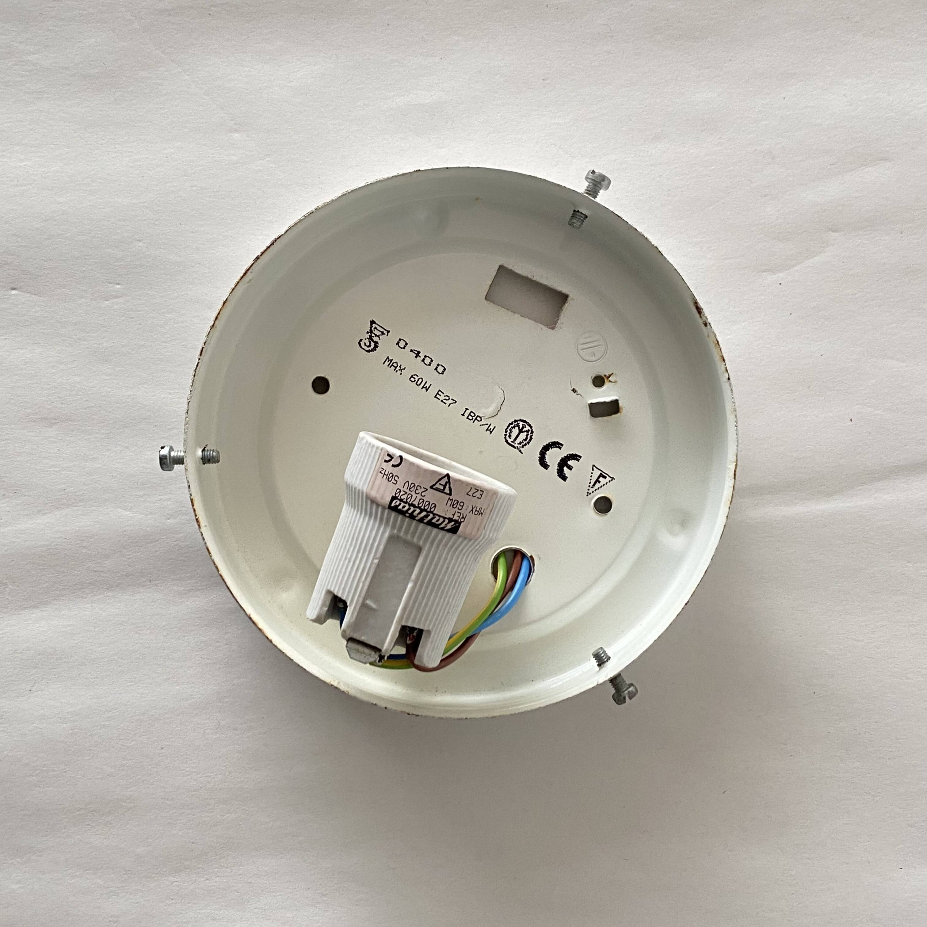 Small wall light ceiling light thick glass 1970 1980 LAMP-7419
