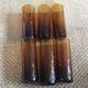 Series of 6 amber glasses