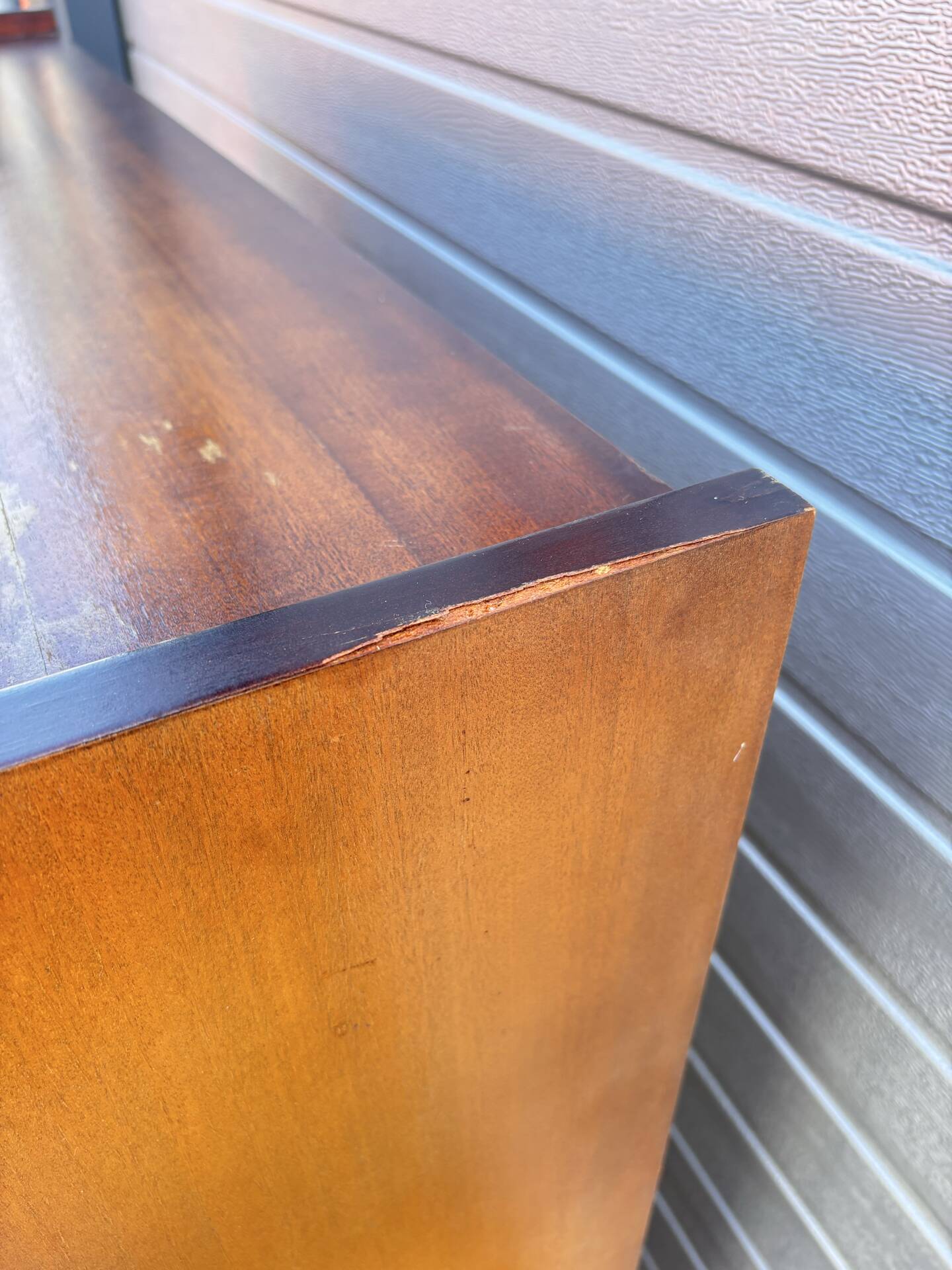 Vintage wooden display cabinet – 1960s/70s
