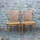 Louis XV style canned chairs molded
