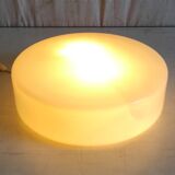 Bauhaus style ceiling or wall light in opaline glass - mid-20th century