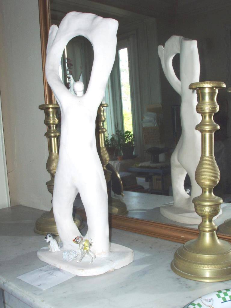 Large contemporary ceramic sculpture – Unique piece – 55 cm