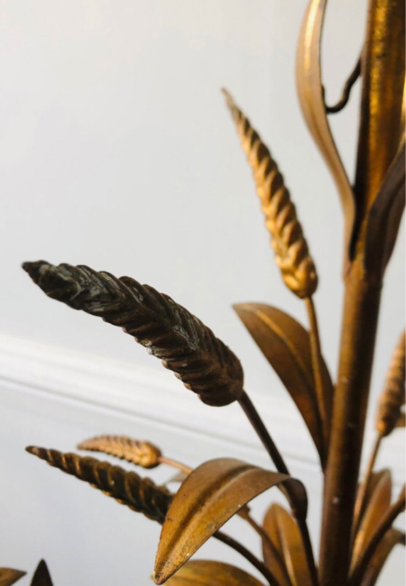 Florentine chandelier in wheat ear style by Hans Kögl Hollywood Regency