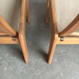 Vintage lounge chair set in Swedish beech by Yngve Ekström for Swedese, 1970s.