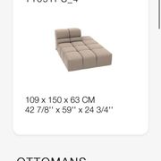 Tufty-Time sofa with chaise longue - beige