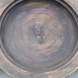 Wooden chapati box and fittings from India