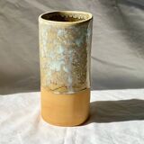 Vase - 20 cm - red stoneware - lunar white