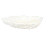 Organic catchall in natural white stone