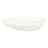 Organic catchall in natural white stone
