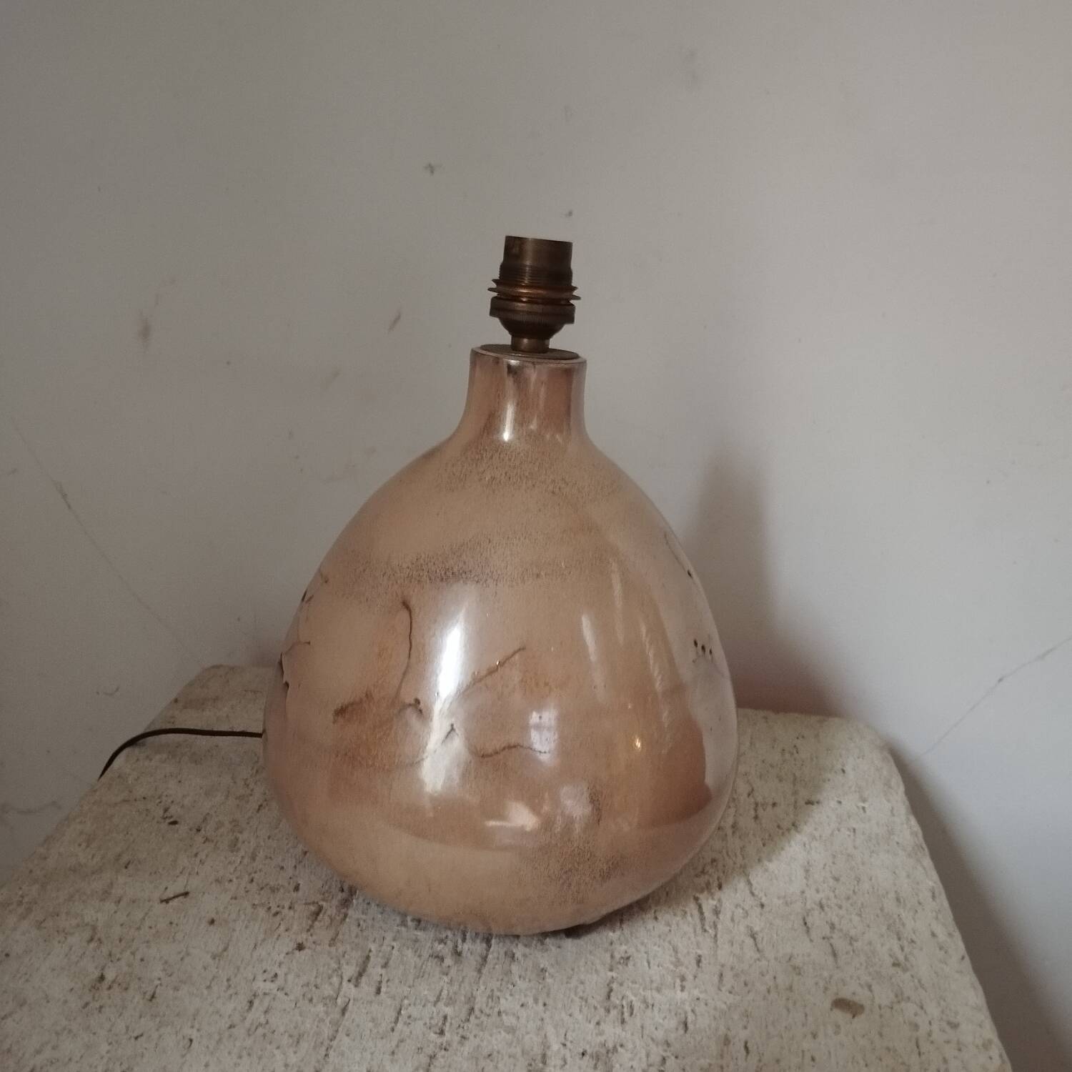 Vallauris ceramic lamp base from the 70s