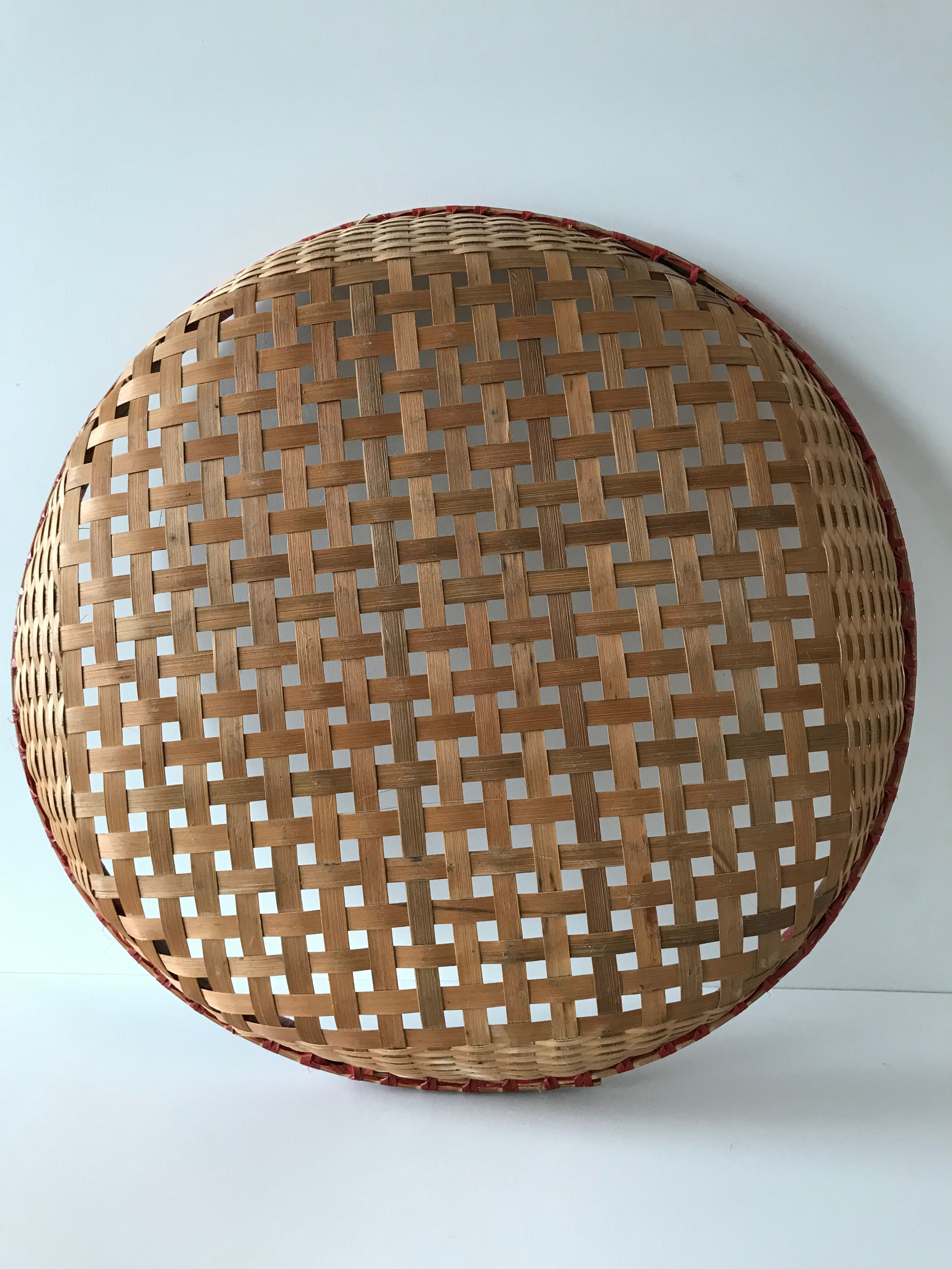 Large round Bohemian hamper