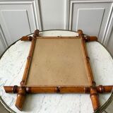 Wooden barber mirror Bamboo style 20-30s