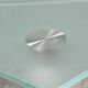 Wheeled glass coffee table