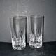 Saint-louis set of 2 juice or whisky long drink glasses avignon in cut crystal for bar