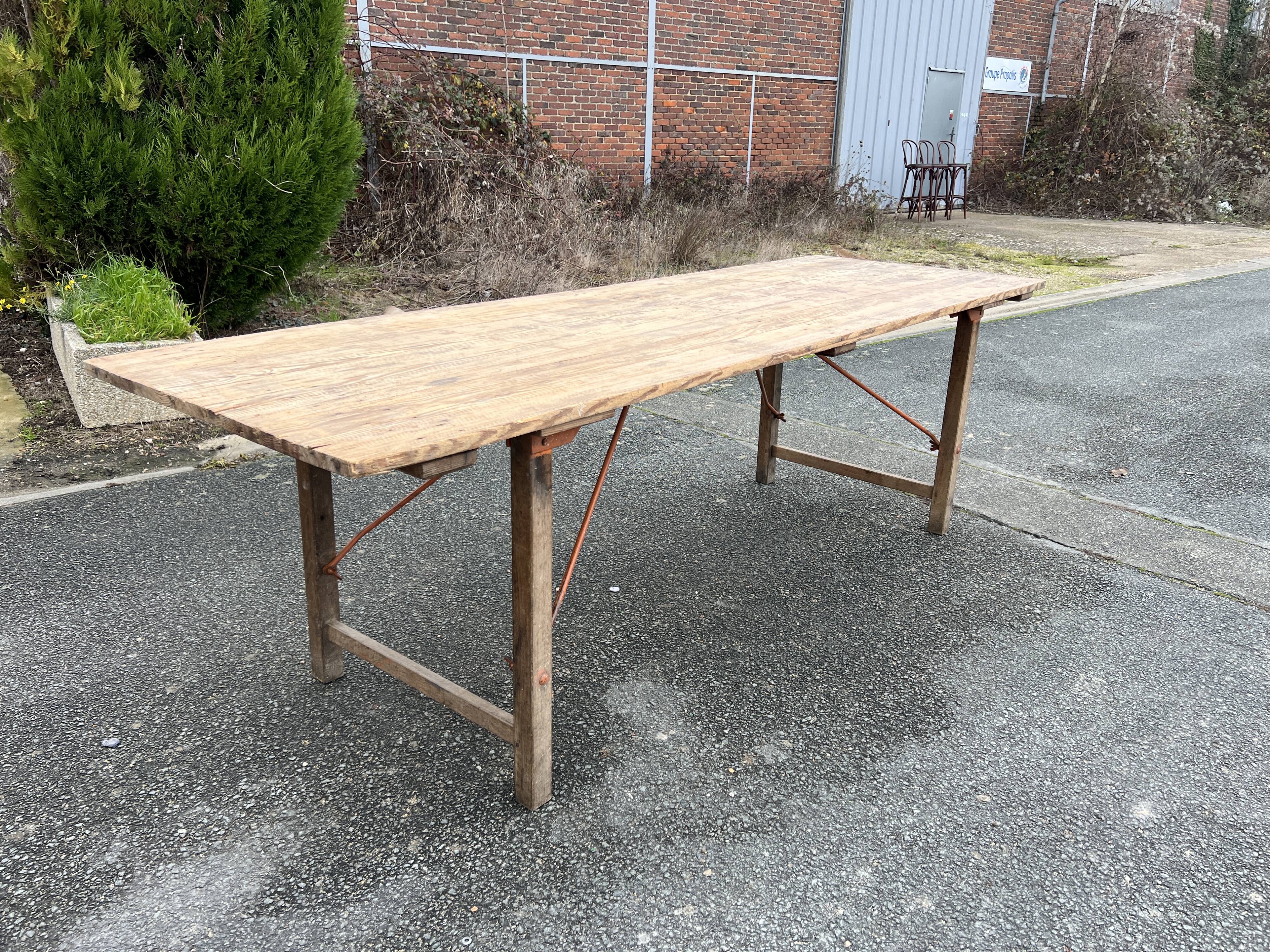 Old folding table