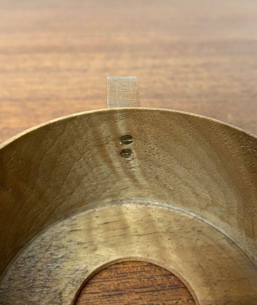 Mid-century wooden tea glasses, 1960s, set of 5