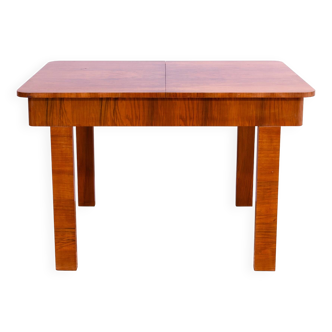 Walnut adjustable dining table, 1930´s, Czechoslovakia