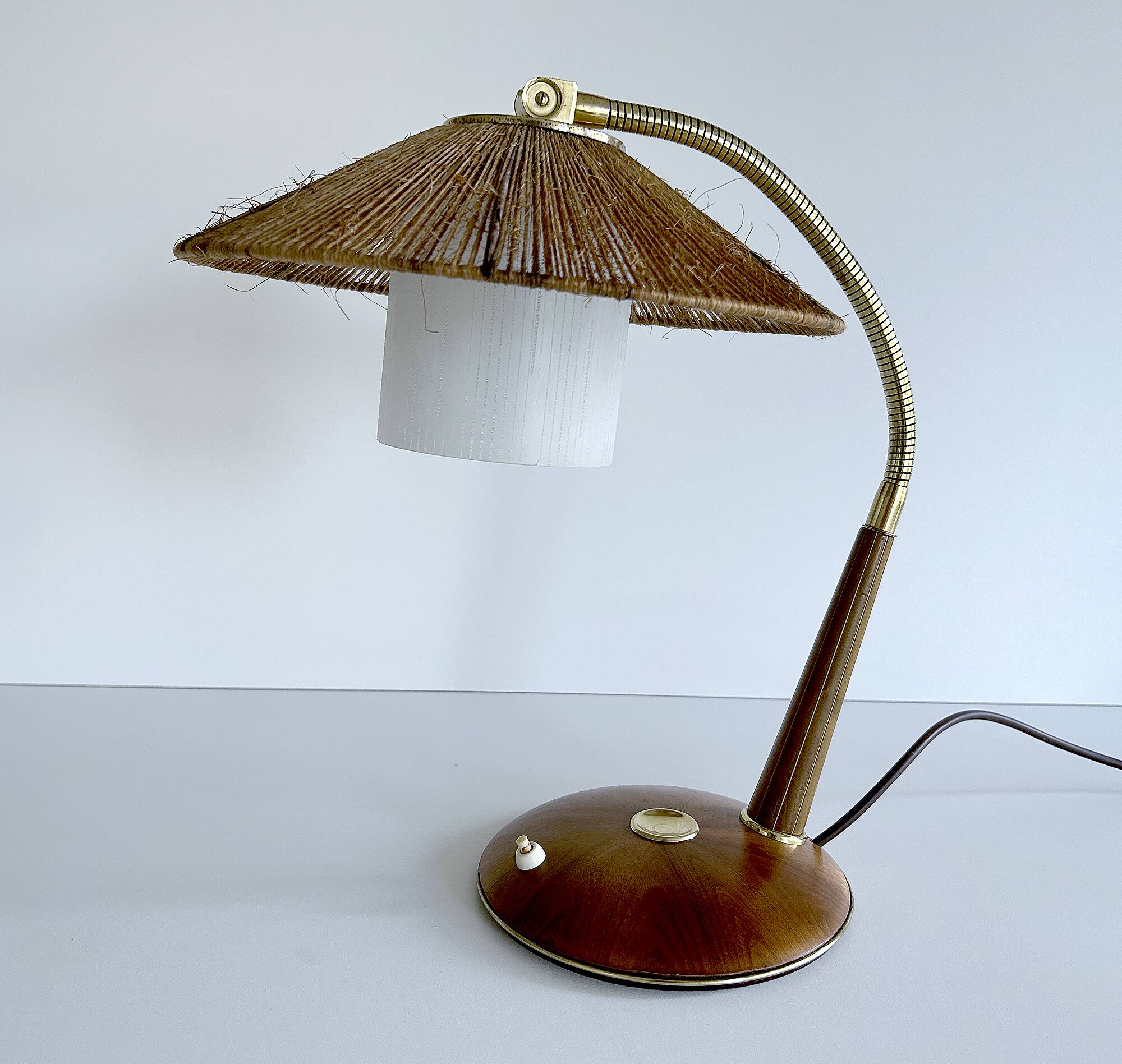 Vintage Scandinavian Lamp, Teak