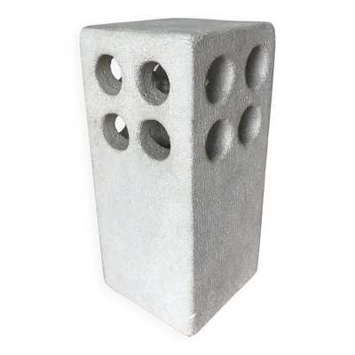 Lampe sculpture en pierre par Albert Tormos, vers 1970.