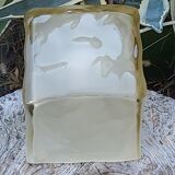 80s glass ice lamp