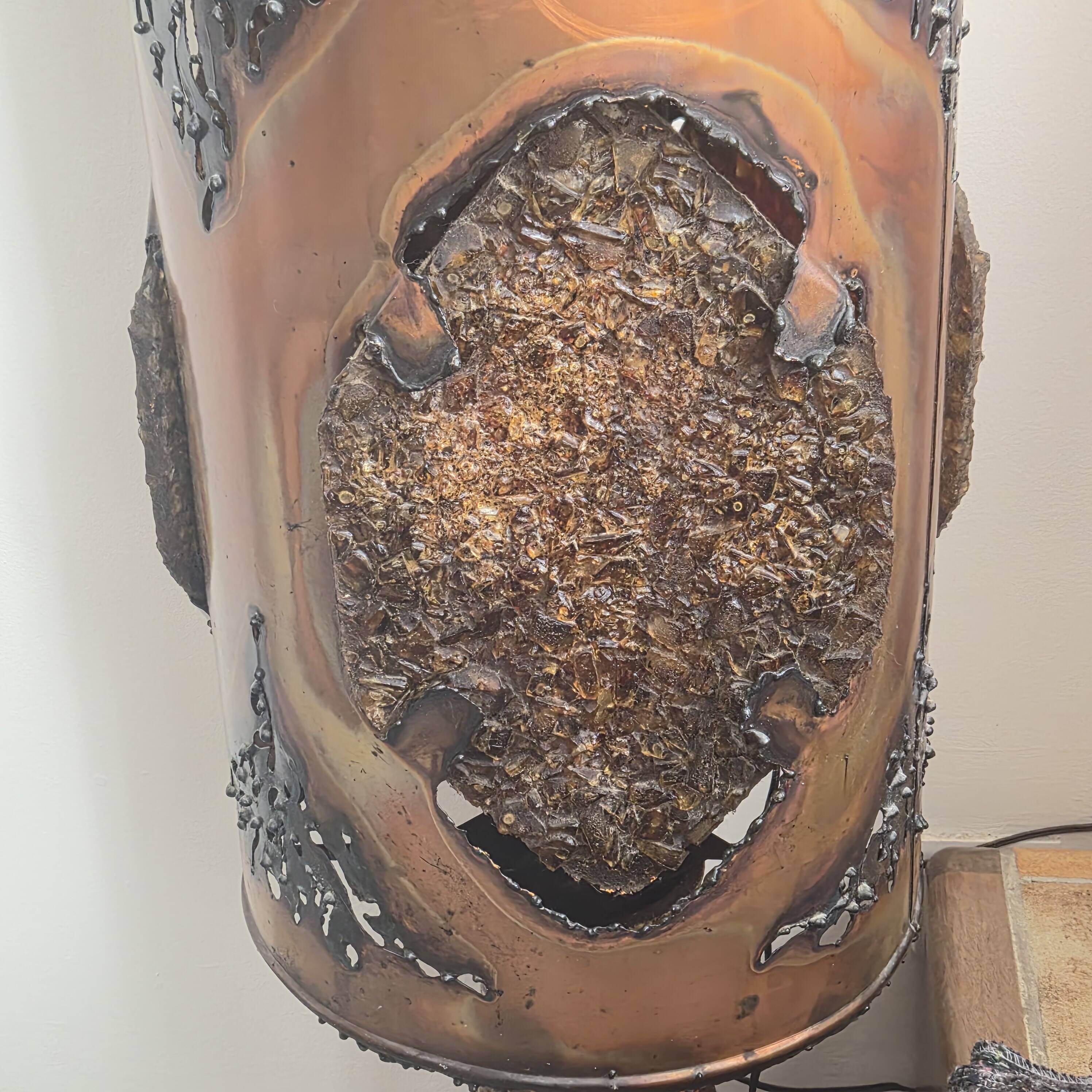 Accolay vintage brutalist floor lamp 1970