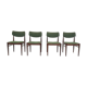 Set of four rosewood awa dining chairs, the netherlands 1960's