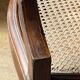 Empire style mahogany caned office chair