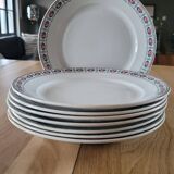 8 antique flat plates from Sté Céramique Maestricht