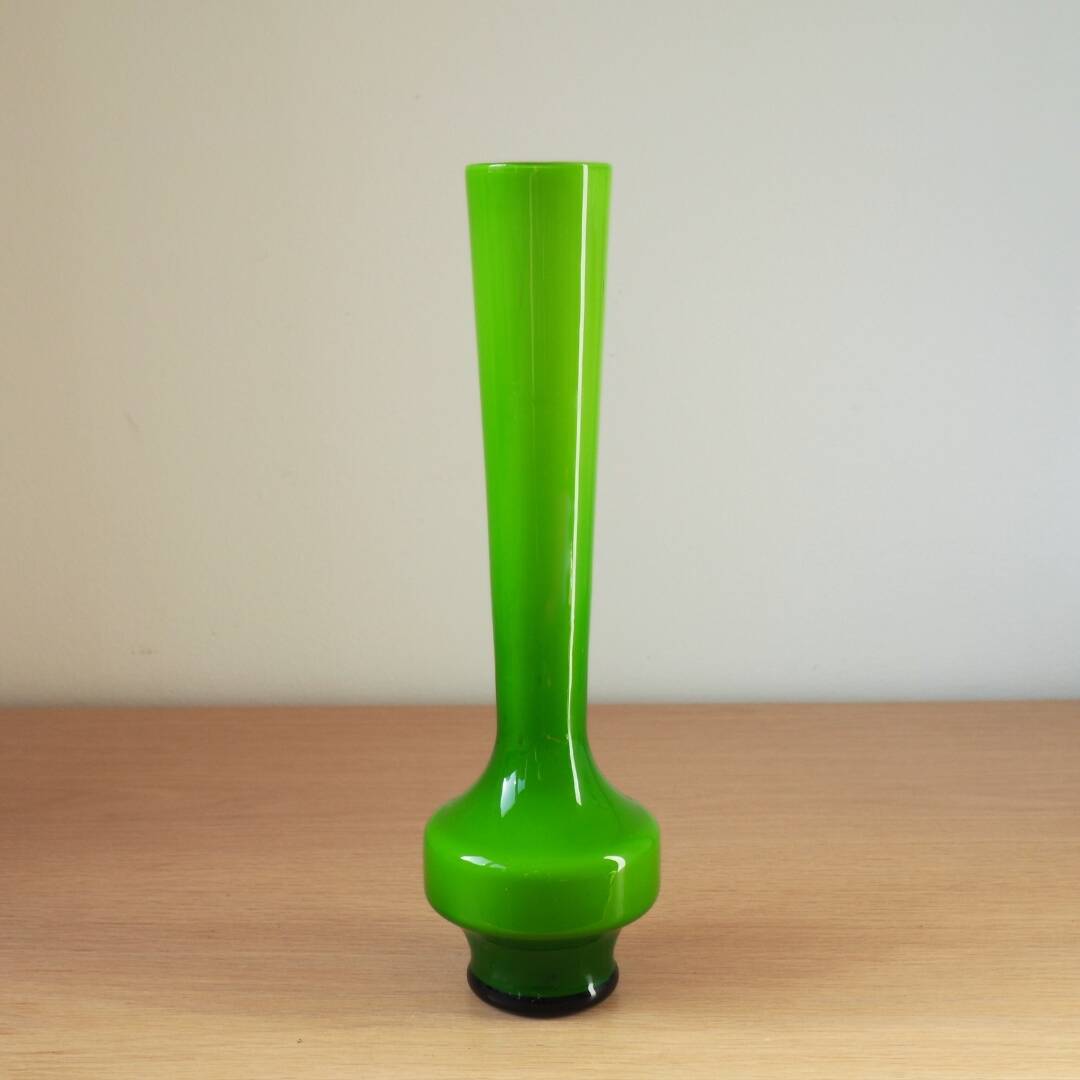 MCM Scandinavian Style Vase - Empoli Glass - 1950s - Italy