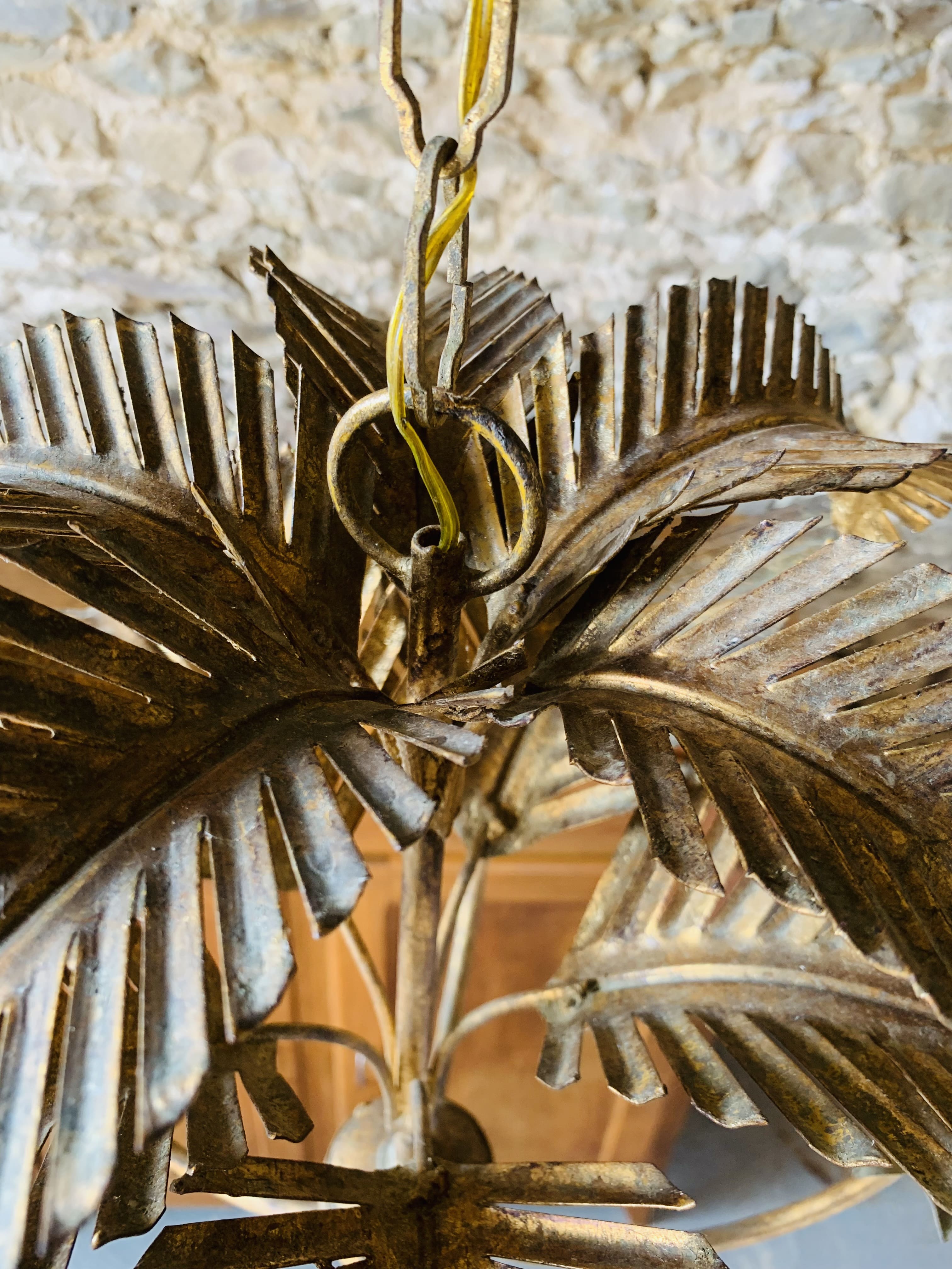 Palm type chandelier by Hans Kogl