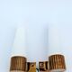 Pair of mustard-coloured ceramic wall lights IFÖ -Hans-Agne Jakobsson